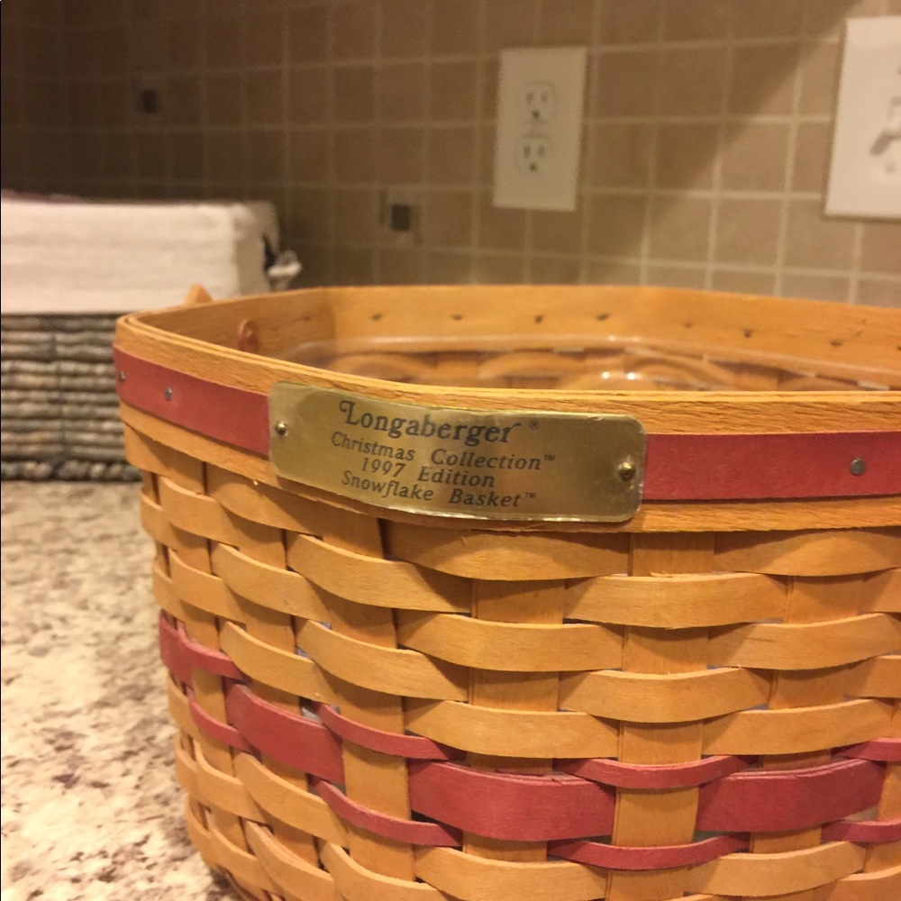 Longaberger Christmas 1997 Snowflake Basket